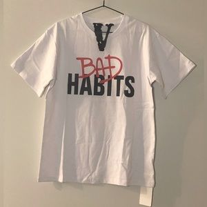 VLONE “Bad Habits” T Shirt White Men’s Medium